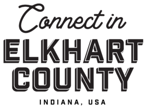 Connect in Elkhart County Black Logo Block
